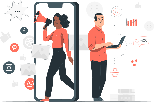 Custom Web Development Agency Illustration