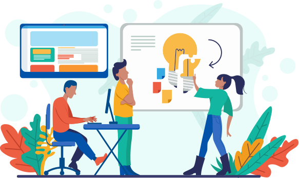 Custom Web Development Agency Illustration
