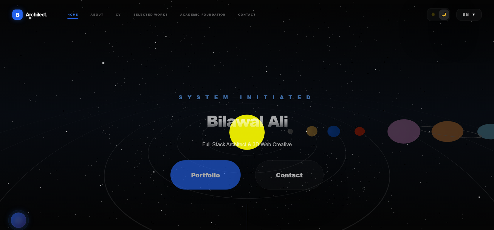 Bilawal portfolio website