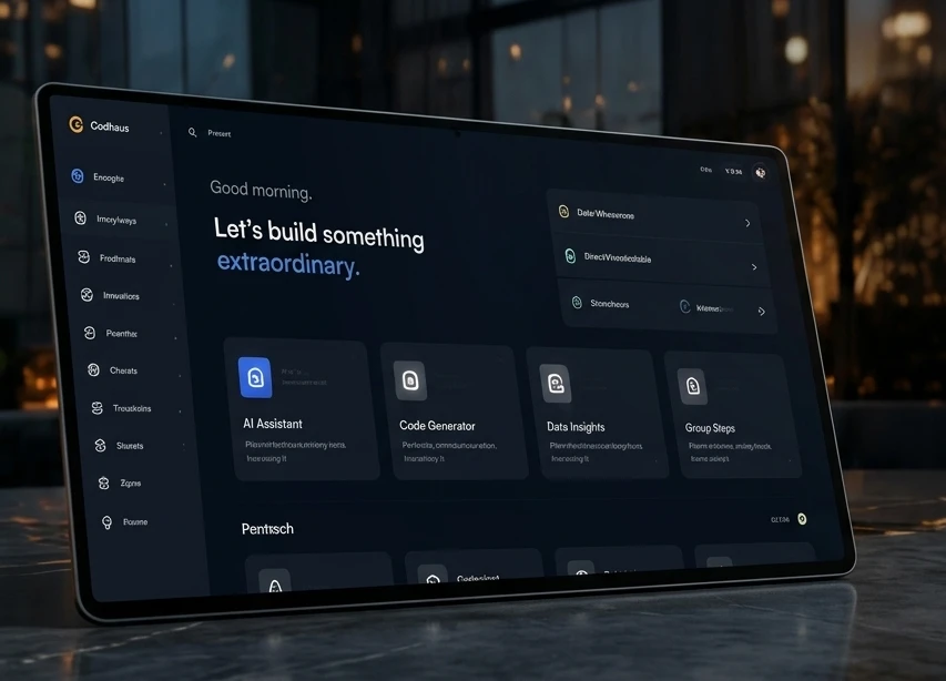 Codhaus Space AI Platform on Tablet