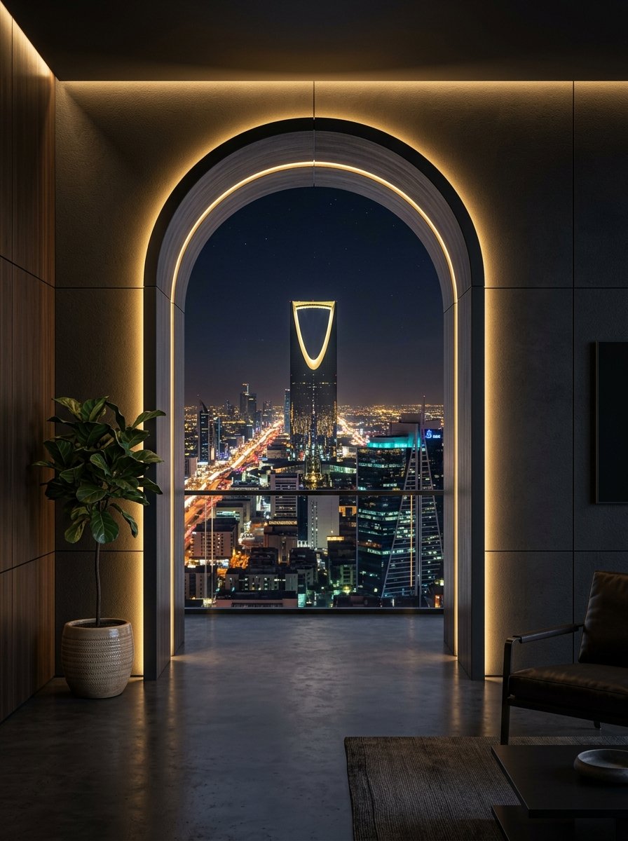 Riyadh Architectural Skyline Archway