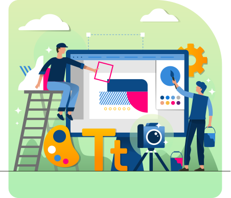 Custom Web Development Agency Illustration